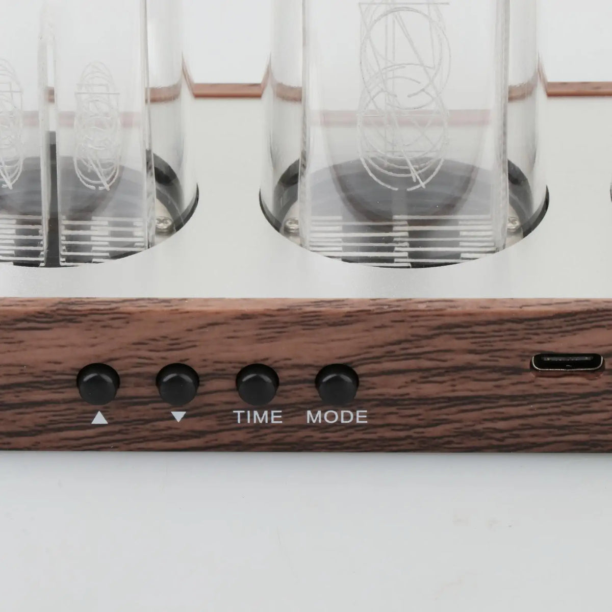 Nixie Tube Clock Adjustable RGB LED Display Multifunction Clock Nixie Tube Digital Clock for Gift Home Decoration Desk New Year